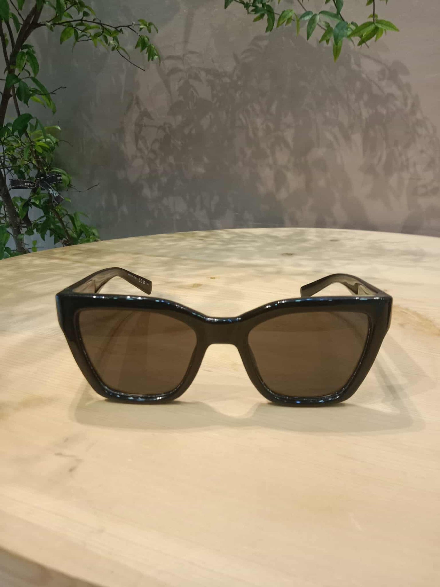 YSL Women's Cat Eye Black Sunglasses