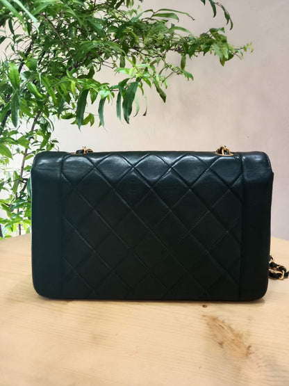 Chanel Diana Black Lambskin Series 2