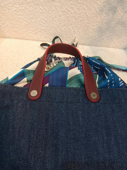 Hermes Petit H Denim Tote