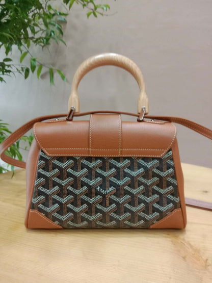 Goyard Saigon Souple Mini Tophandle Bag Bag Black/Tan