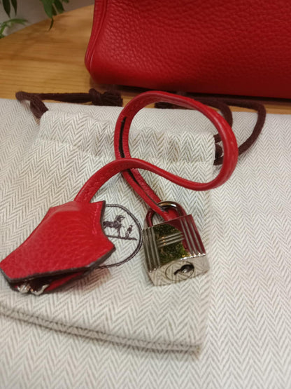 Hermes Kelly 32 Rouge Casaque Togo Stamp I Square 2005