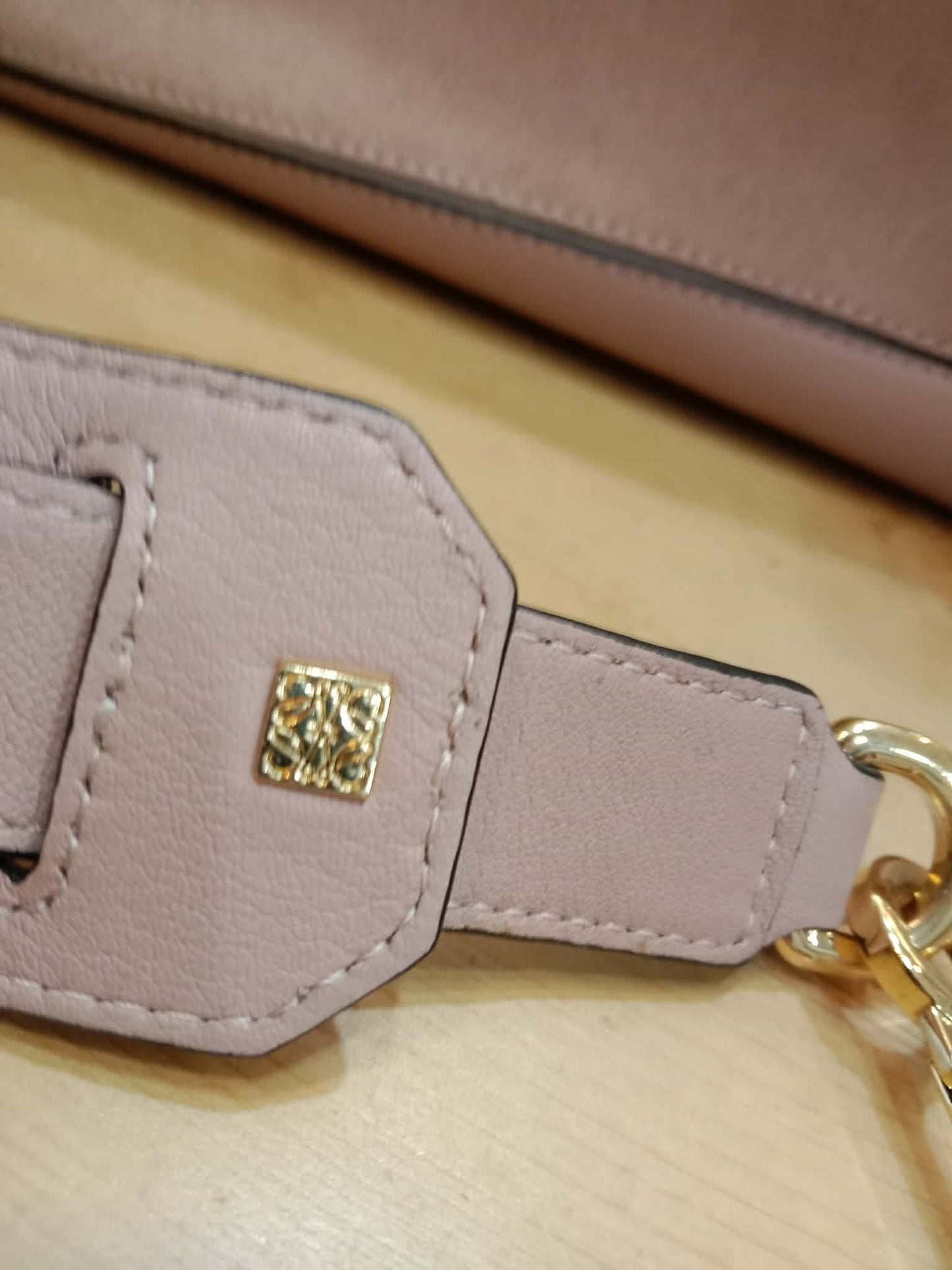 Loewe Suede Puzzle Bag Tricolor Blush Pink Medium