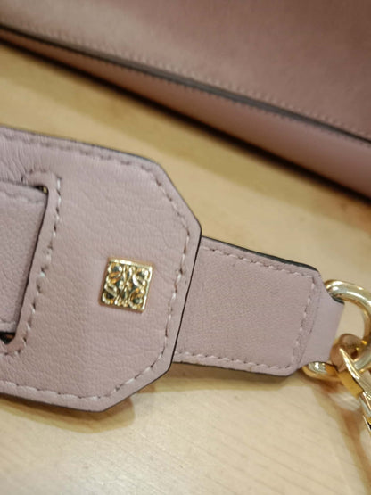 Loewe Suede Puzzle Bag Tricolor Blush Pink Medium