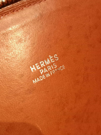 Hermes Bolide 31 Orange Clemence Stamp H Square 2004