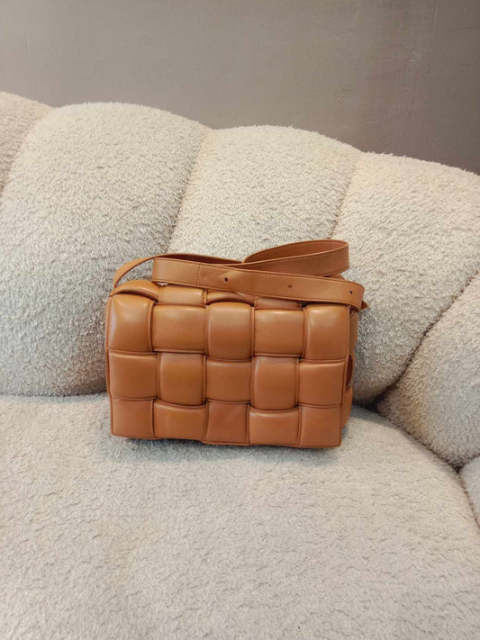 Bottega Veneta Padded Cassette Caramel Crossbody Bag