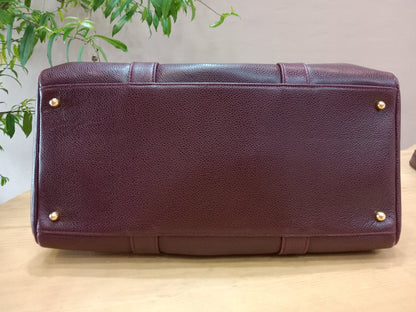 Chanel Boston Bag Burgundy Caviar Series 2