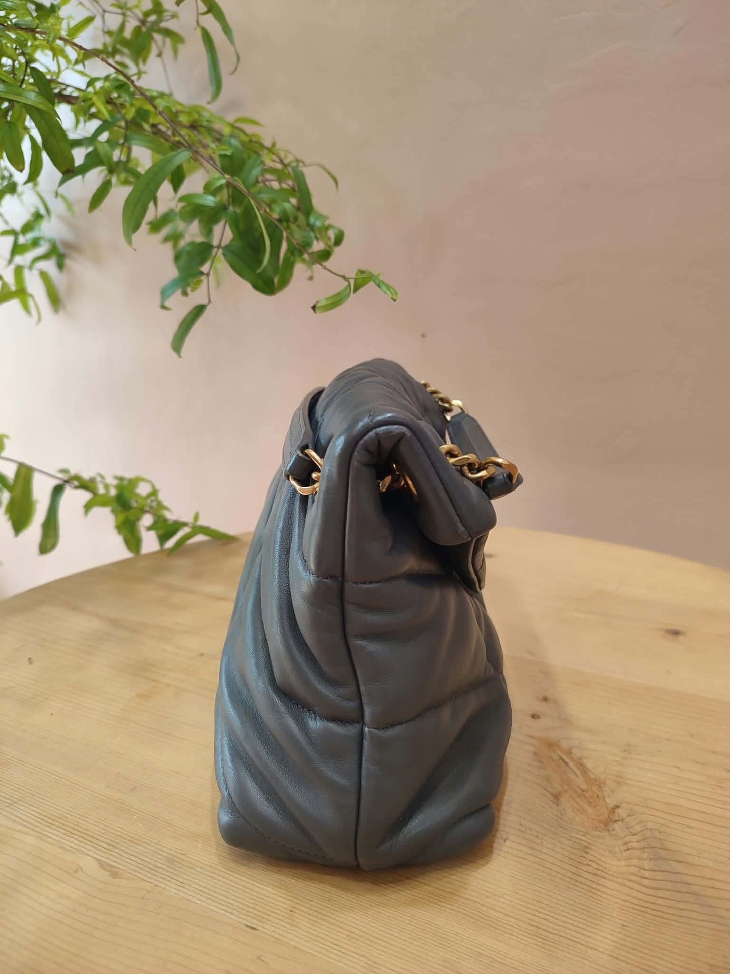 Saint Laurent Loulou Dark Gray Bag