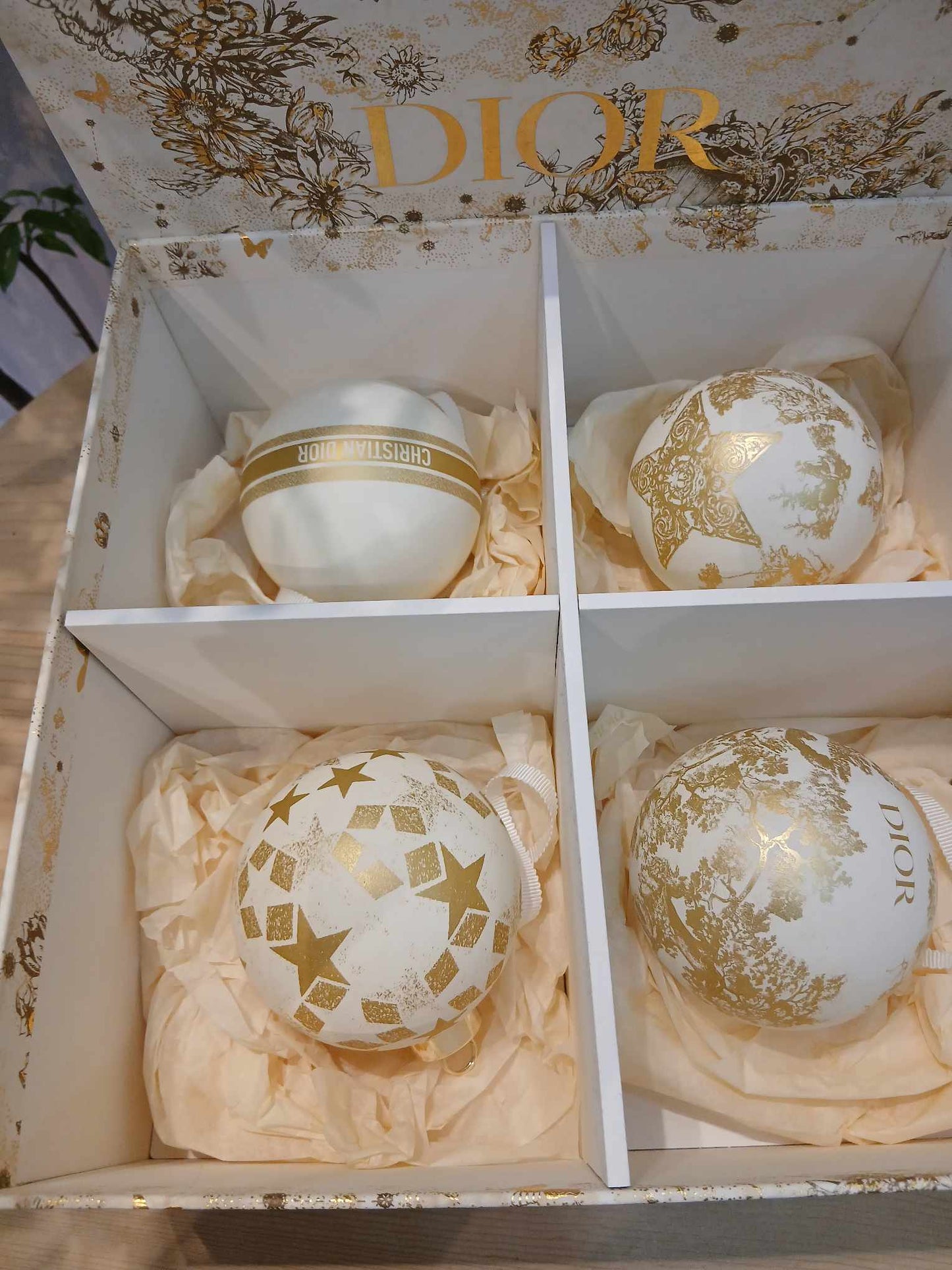 Christian Dior Christmas Ornaments