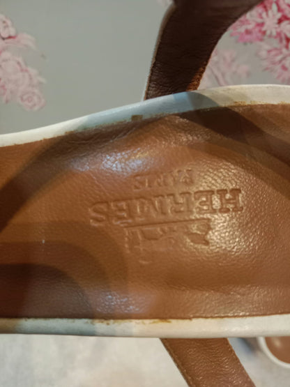 Hermes Alesia Kelly Buckle Sandals Size 37