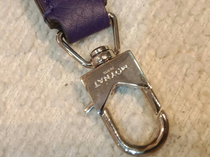 Moynat Rejane Purple Leather Bag