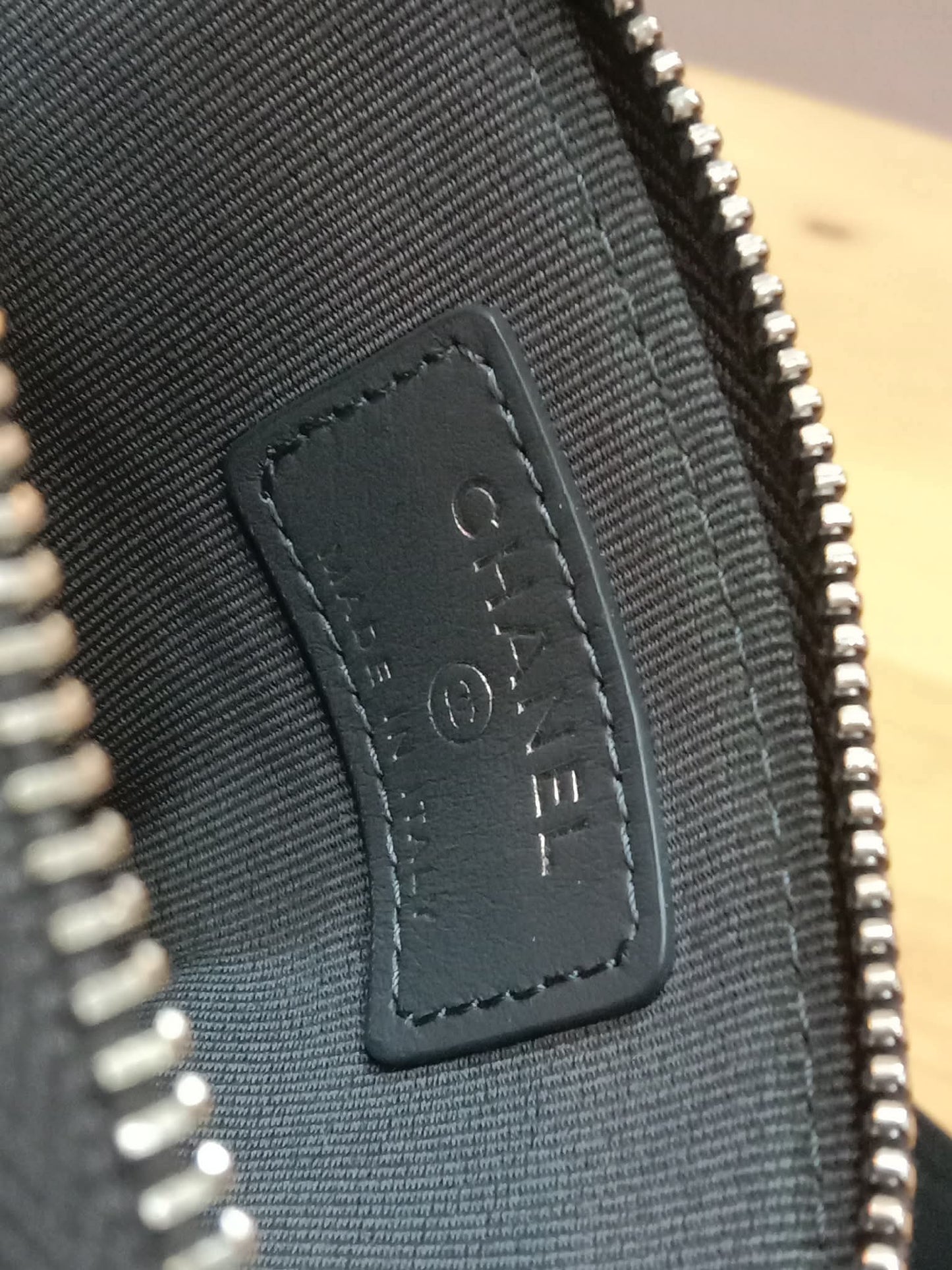 Chanel Quilted Caviar Crystal CC Zipped Coin Purse Dark Grey Diamond Quilted Multicolored Crystal Embellished CC Logo Microchipped