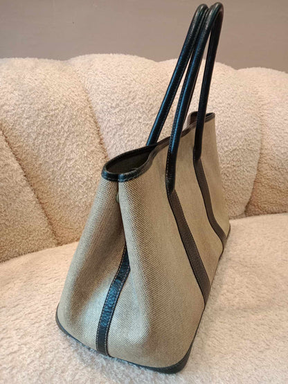 Hermes GPT 36 Canvas Beige/Brown Stamp F Square 2002