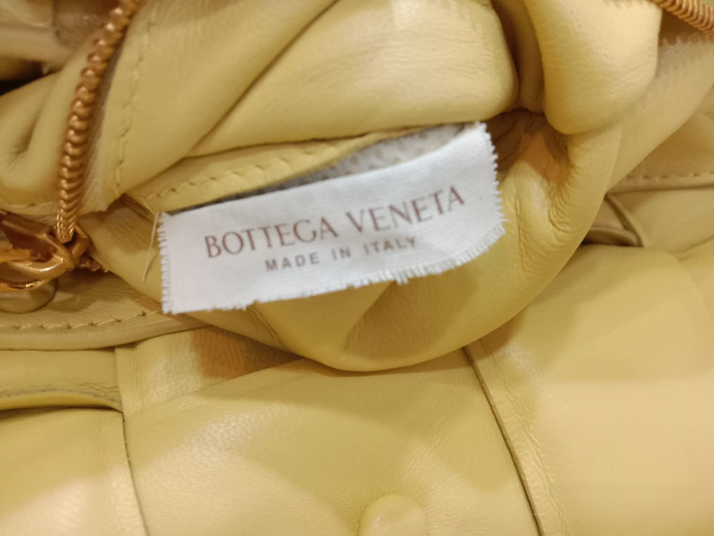 Bottega Veneta Chain Cassette Shoulder Bag Yellow