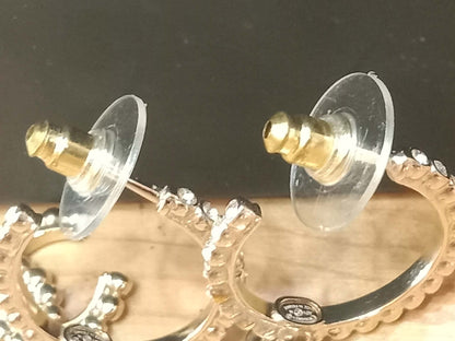 Chanel Drop Hoop Earrings