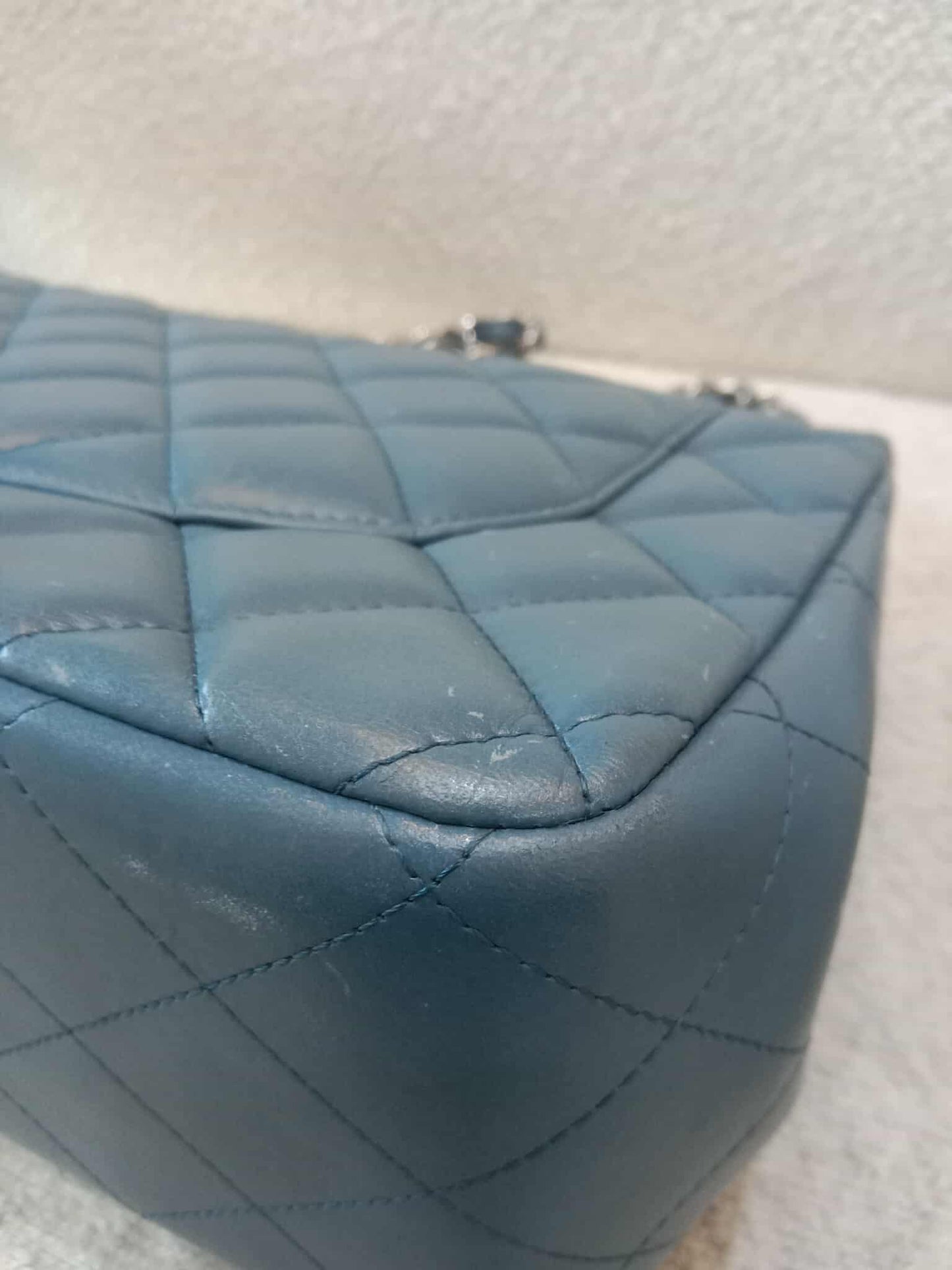 Chanel Jumbo Double Flap Lambskin Blue Series16