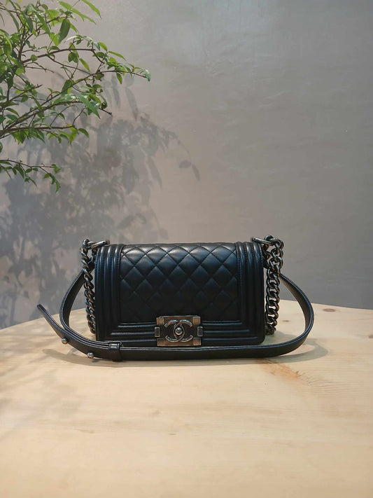 Chanel Leboy Lambskin Small Black Series 23