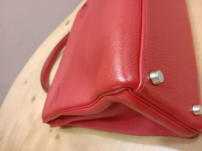 Hermes Kelly 32 Rouge Casaque Togo Stamp I Square 2005