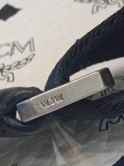 MCM Stark Side Studs Backpack Black and White