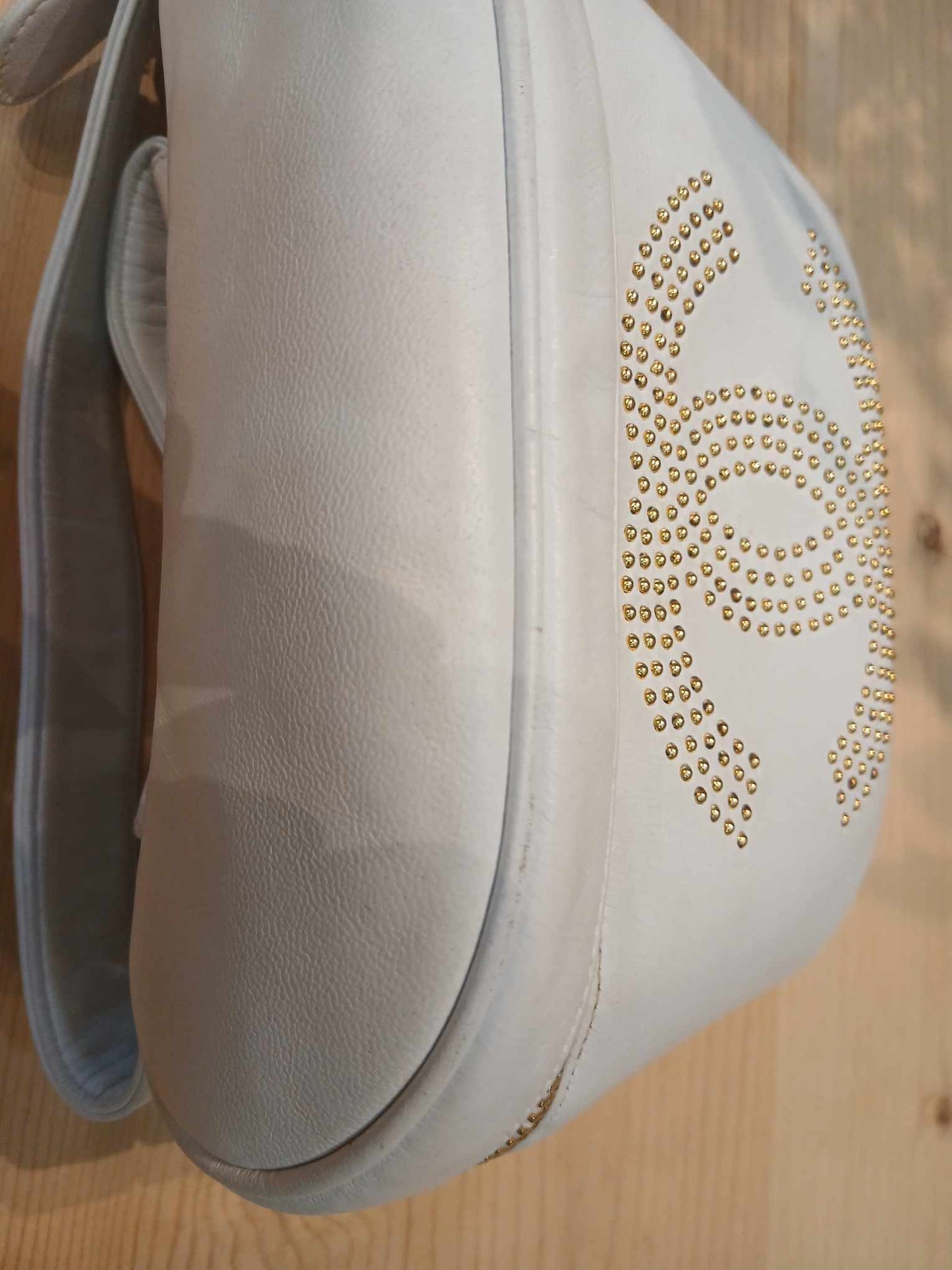 Chanel Belt Bag White Lambskin Series 2