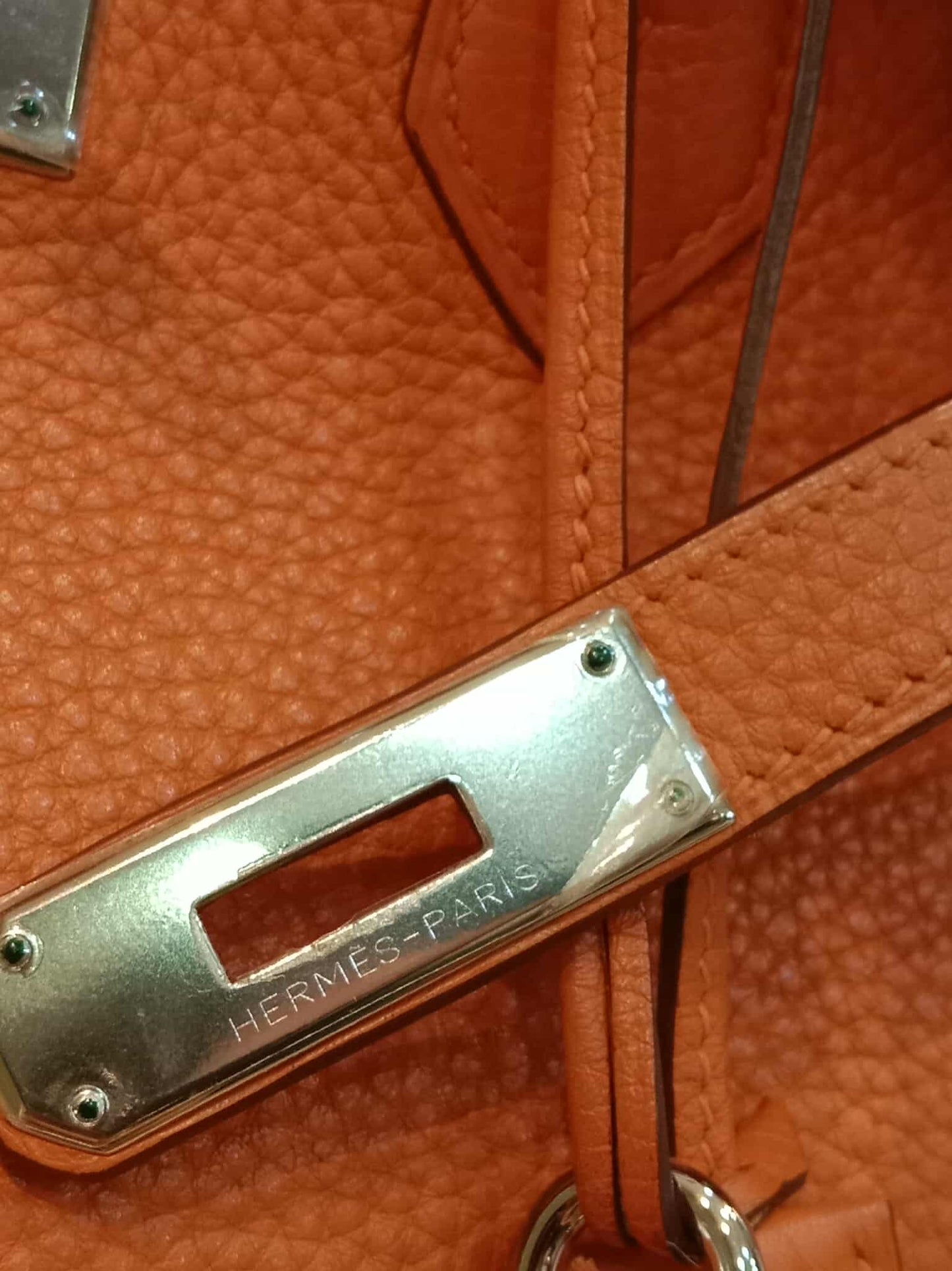 Hermes Birkin 35 Poppy Orange Clemence Stamp L Square 2008