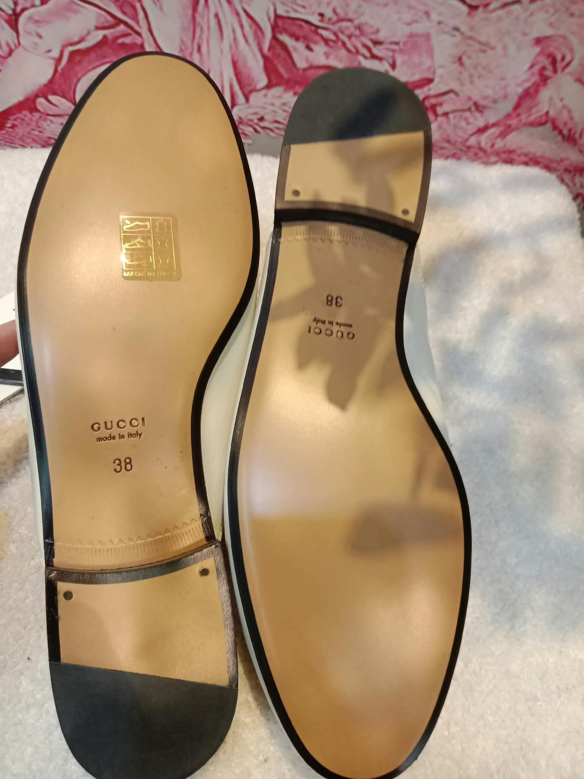 Gucci Princetown Horsebit Mules White Size 38