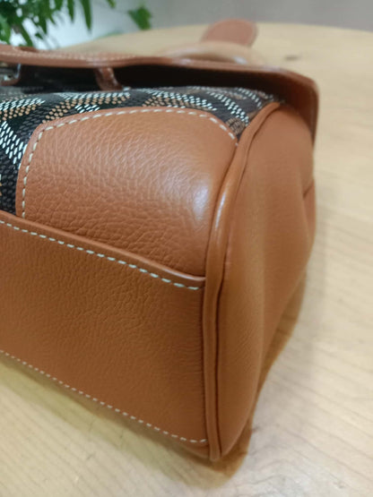 Goyard Saigon Souple Mini Tophandle Bag Bag Black/Tan