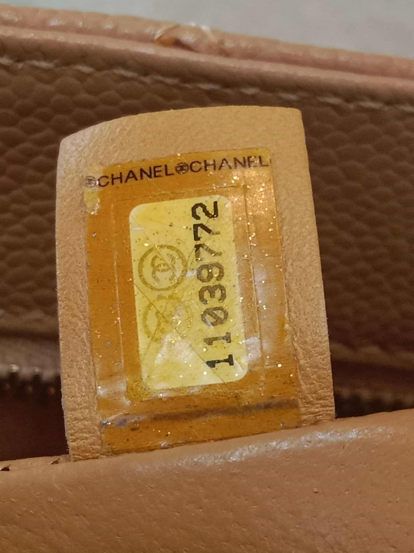 Chanel Medallion Beige Caviar Series 11