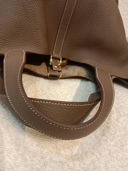 Hermes Picotin 26 Etoupe Clemence Stamp B 2023