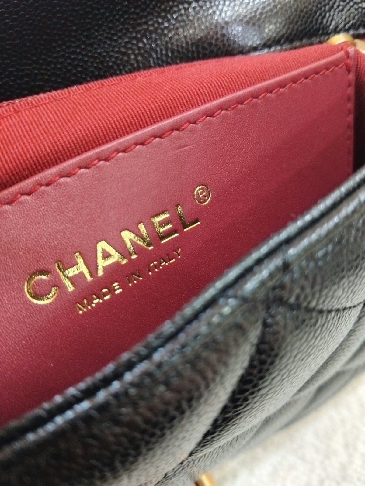 Chanel Black Caviar Neverending Cavair Black Microchipped