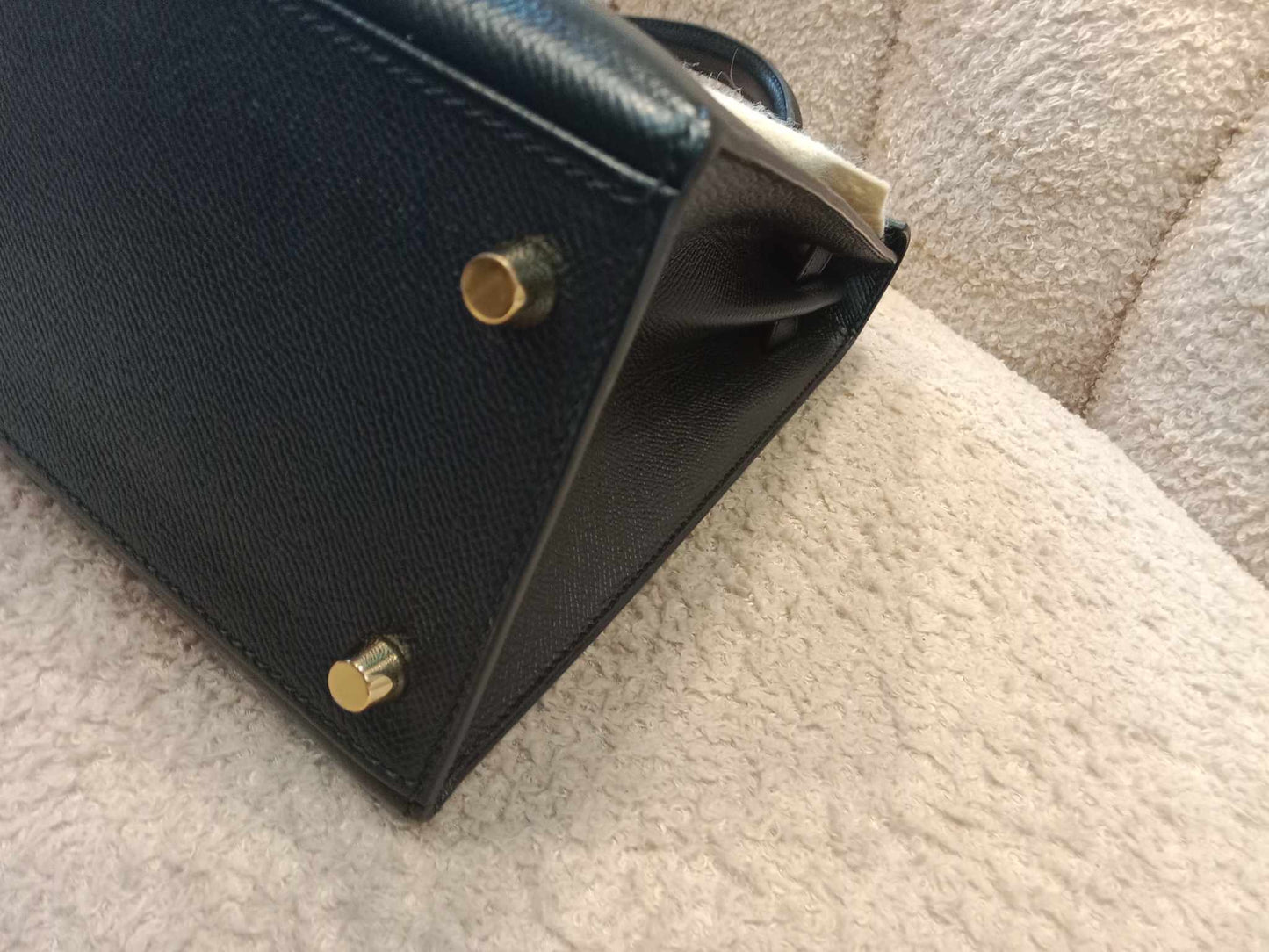 Hermes Kelly 28 Noir Epsom Stamp T 2015