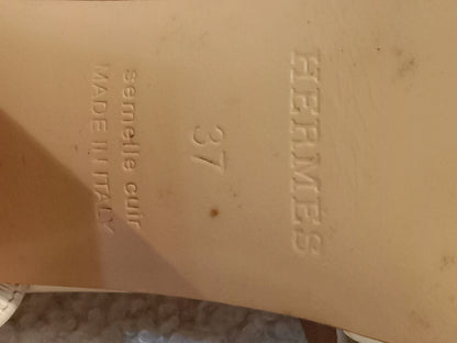Hermes Alesia Kelly Buckle Sandals Size 37