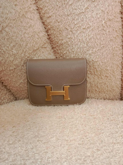 Hermes Constance Slim Etoupe Epsom Stamp B 2023