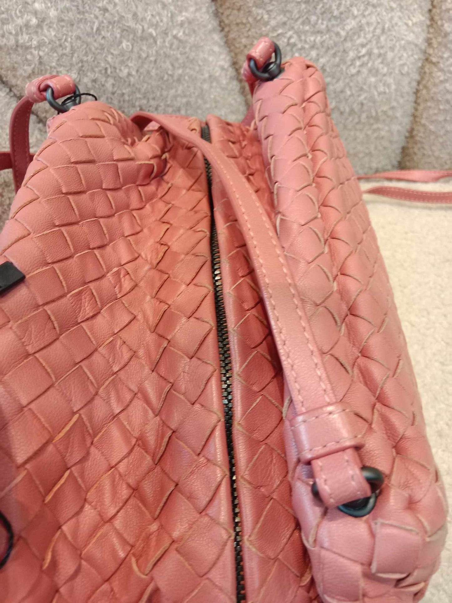 Bottega Veneta Vintage Nodini Shoulder Bag Pink