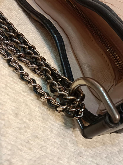 Chanel Gabrielle Hobo Bag Beige/Black Medium Series 27