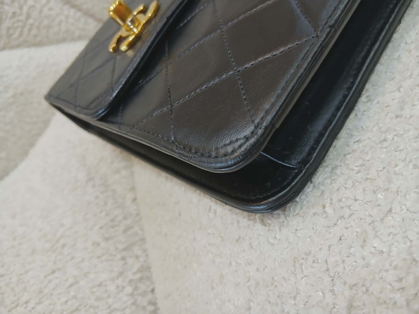 Chanel Matelasse Lambskin Double Turn Lock Vintage Mini Briefcase Series 1