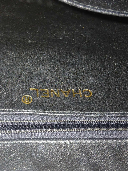 Chanel Vintage Shoulder Bag Lambskin Black Series 2