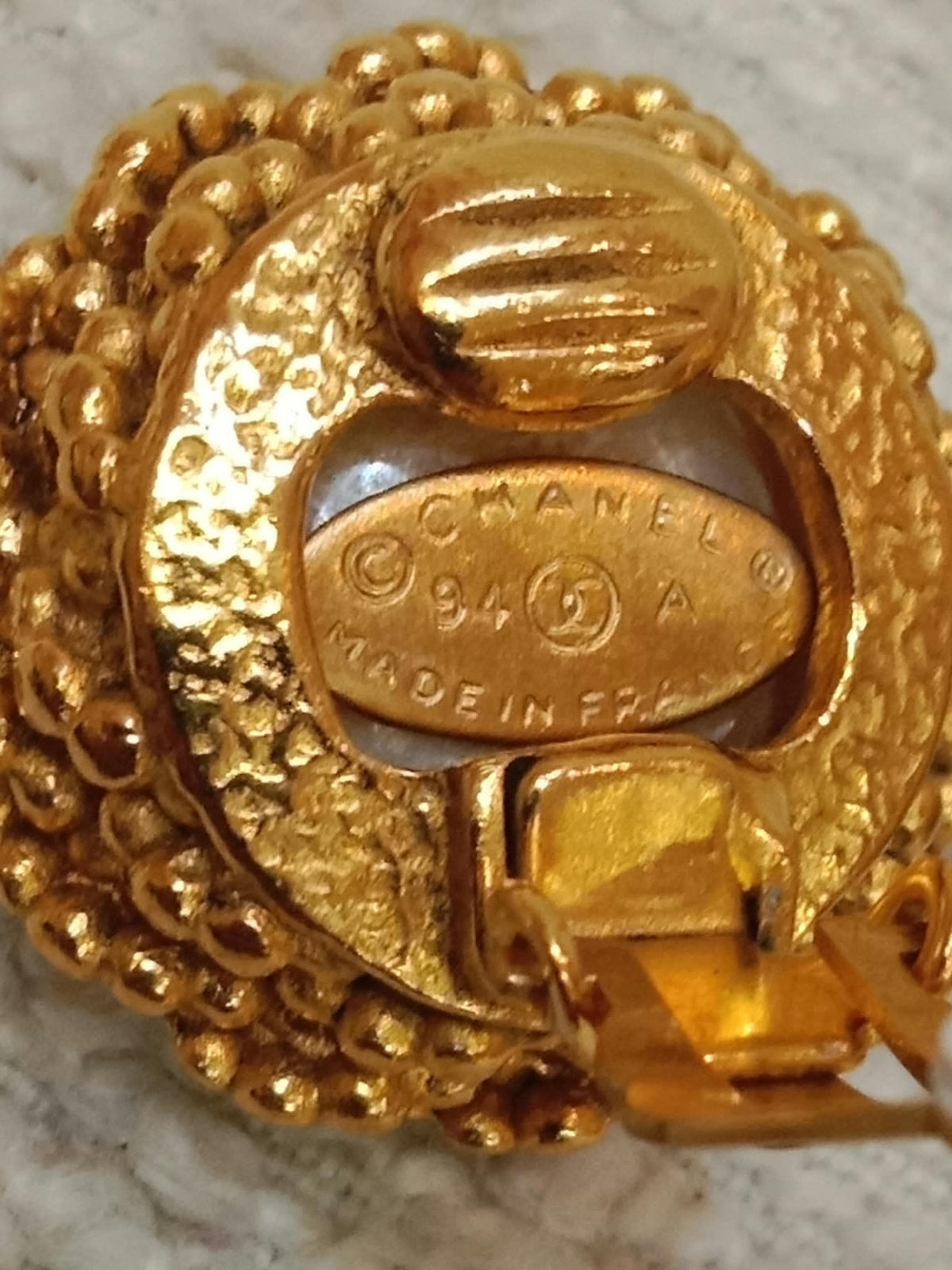 Chanel Vintage Gold-Tone Earrings 94P Collection