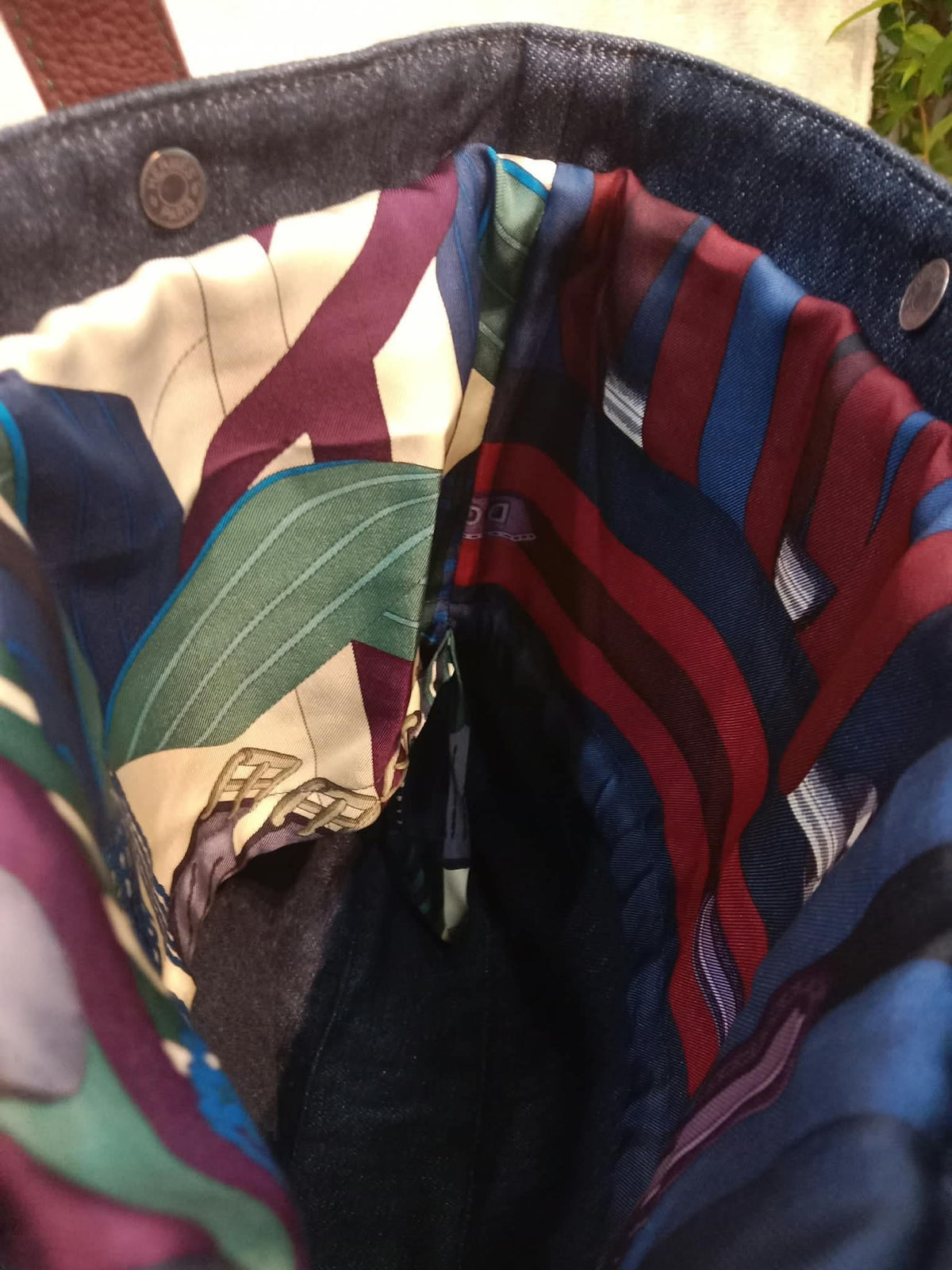 Hermes Petit H Denim Tote