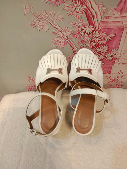 Hermes Alesia Kelly Buckle Sandals Size 37