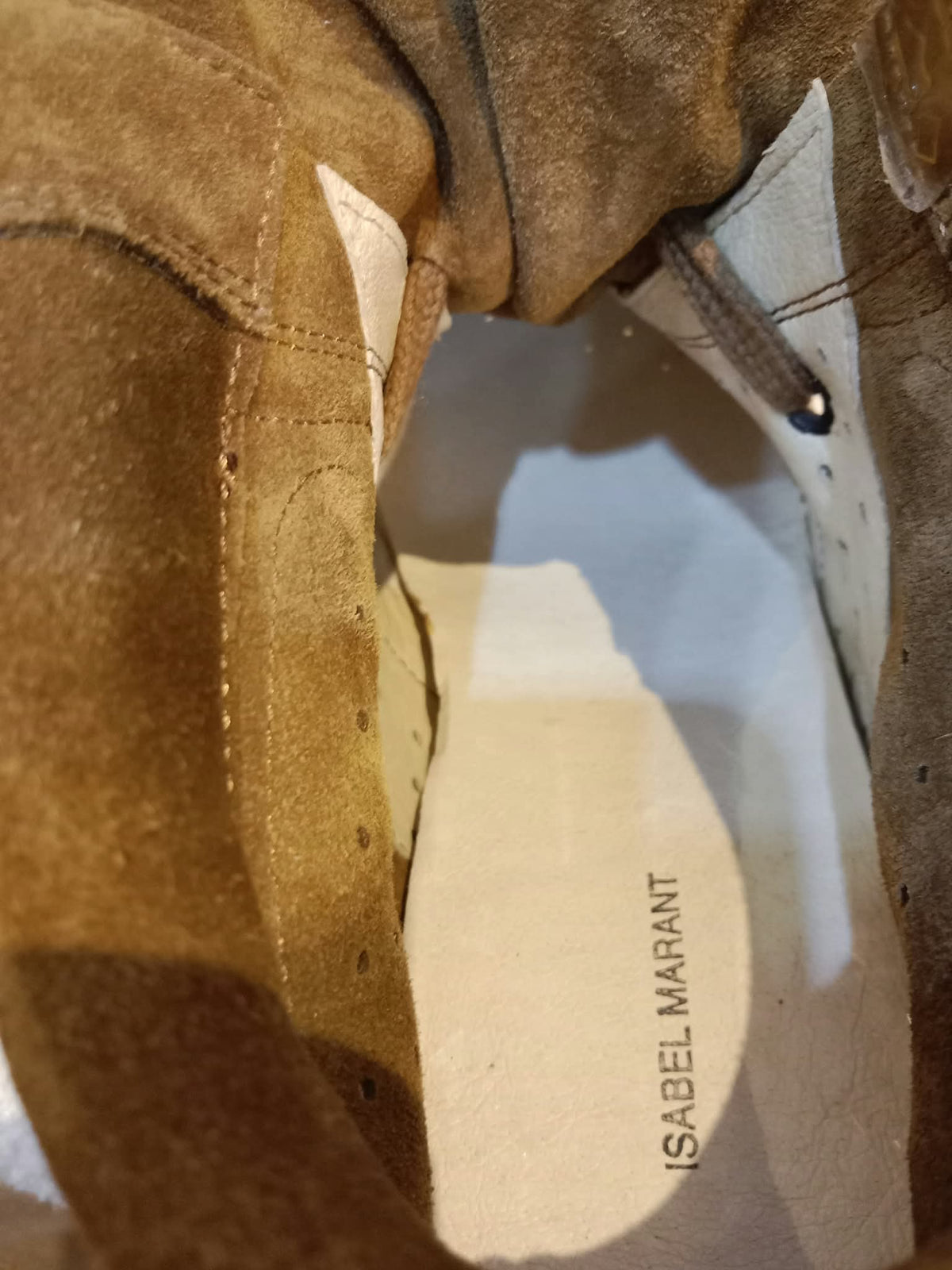 Isabel Marant Bobby Suede Sneaker Boots Brown/Caramel Size 38