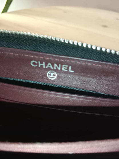 Chanel Long Zipped Wallet Caviar Black Series 19