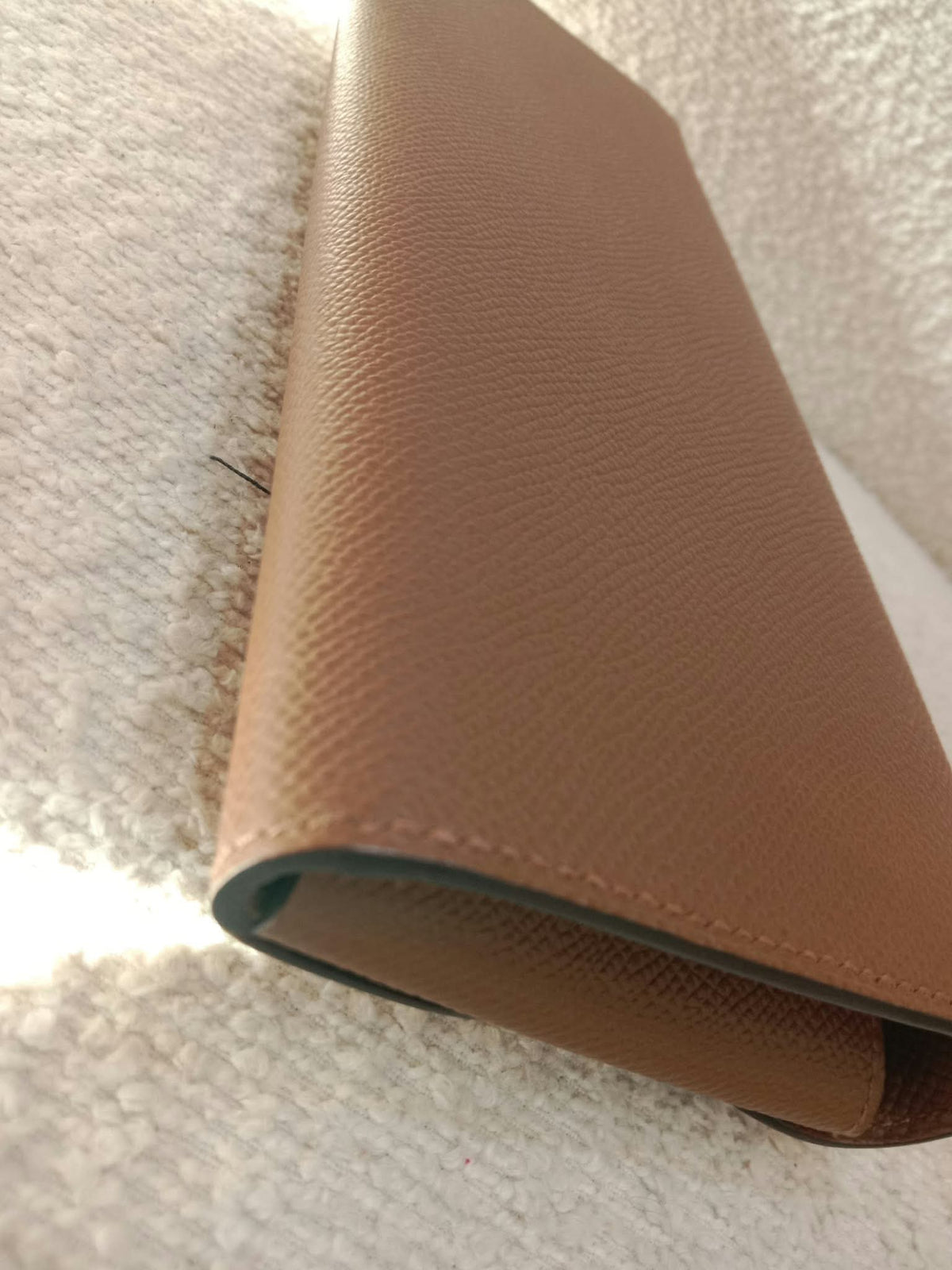 Hermes Maillon Chaine d'Ancre To Go Wallet Epsom Gold on Gold Stamp W 2024