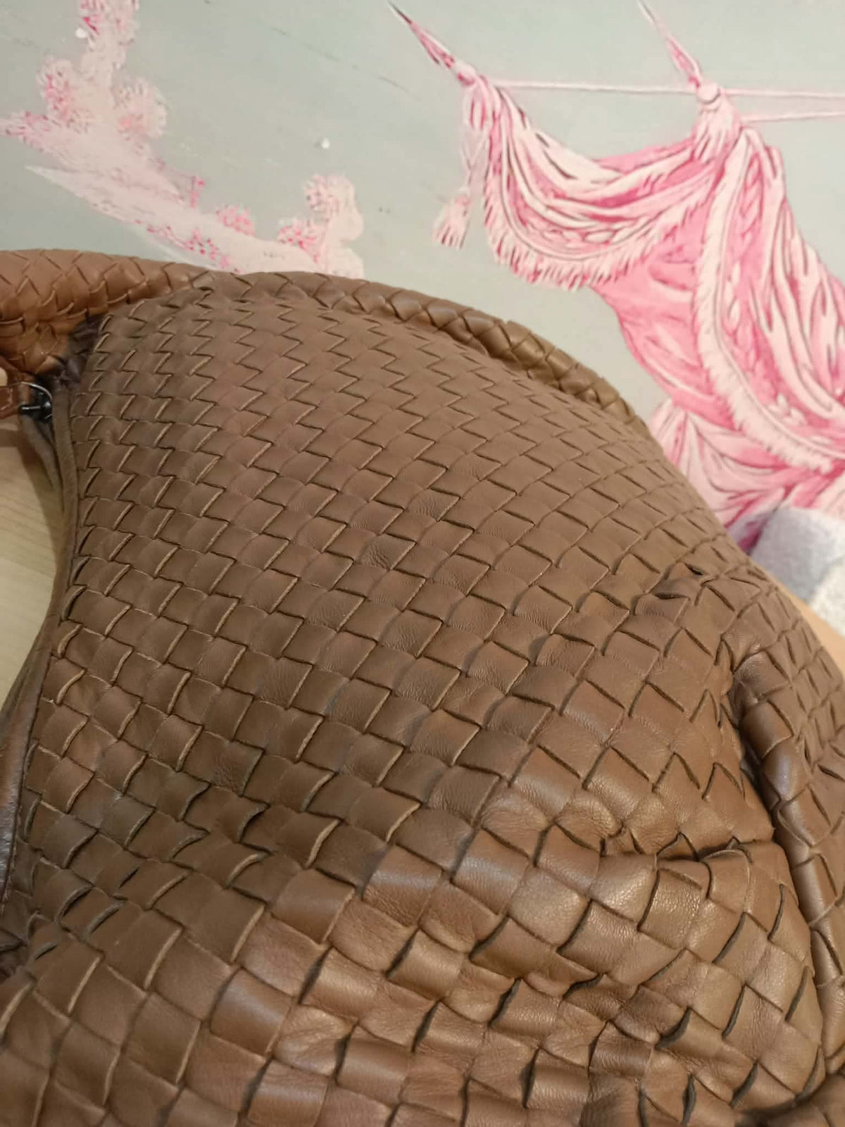 Bottega Veneta Hobo Intrecciato Bag Brown
