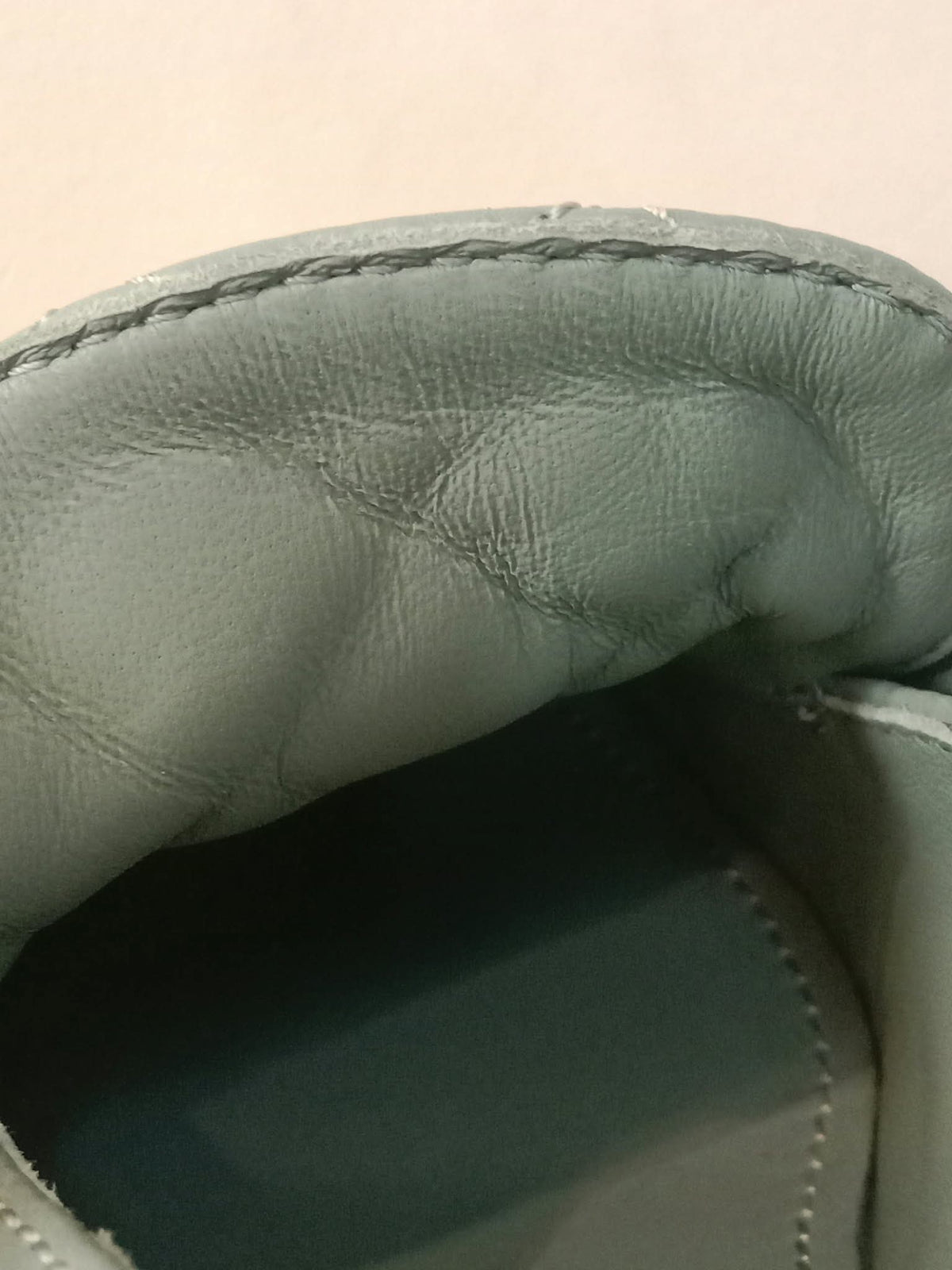 Chanel Quilted Chunky-Heeled Loafers Lambskin Light Teal Size 36.5