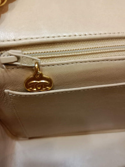 Chanel Diana Beige Lambskin Series 2