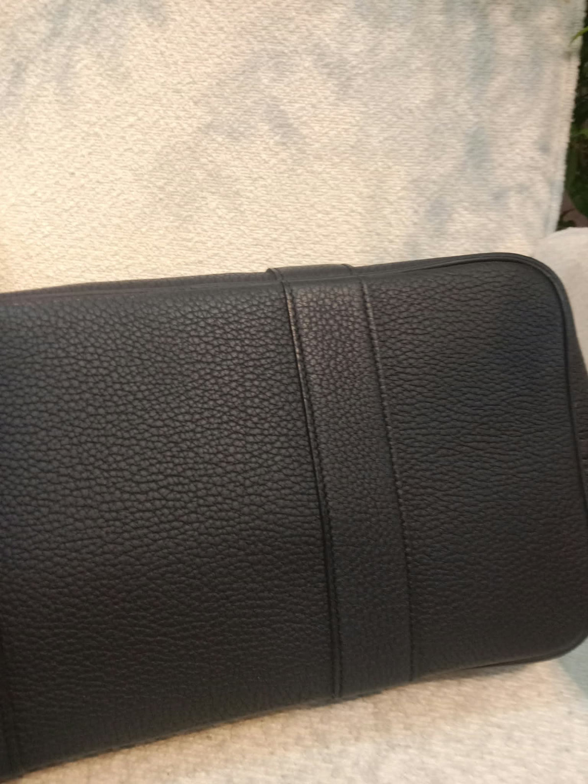 Hermes Garden Party 36 Beige/Noir Stamp D 2019