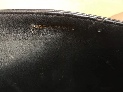 Chanel Vintage Briefcase Quilted Patent Black