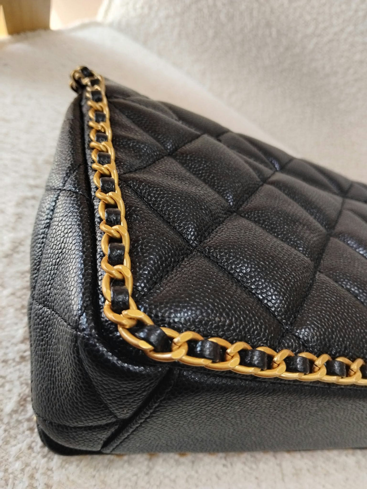 Chanel Black Caviar Neverending Cavair Black Microchipped