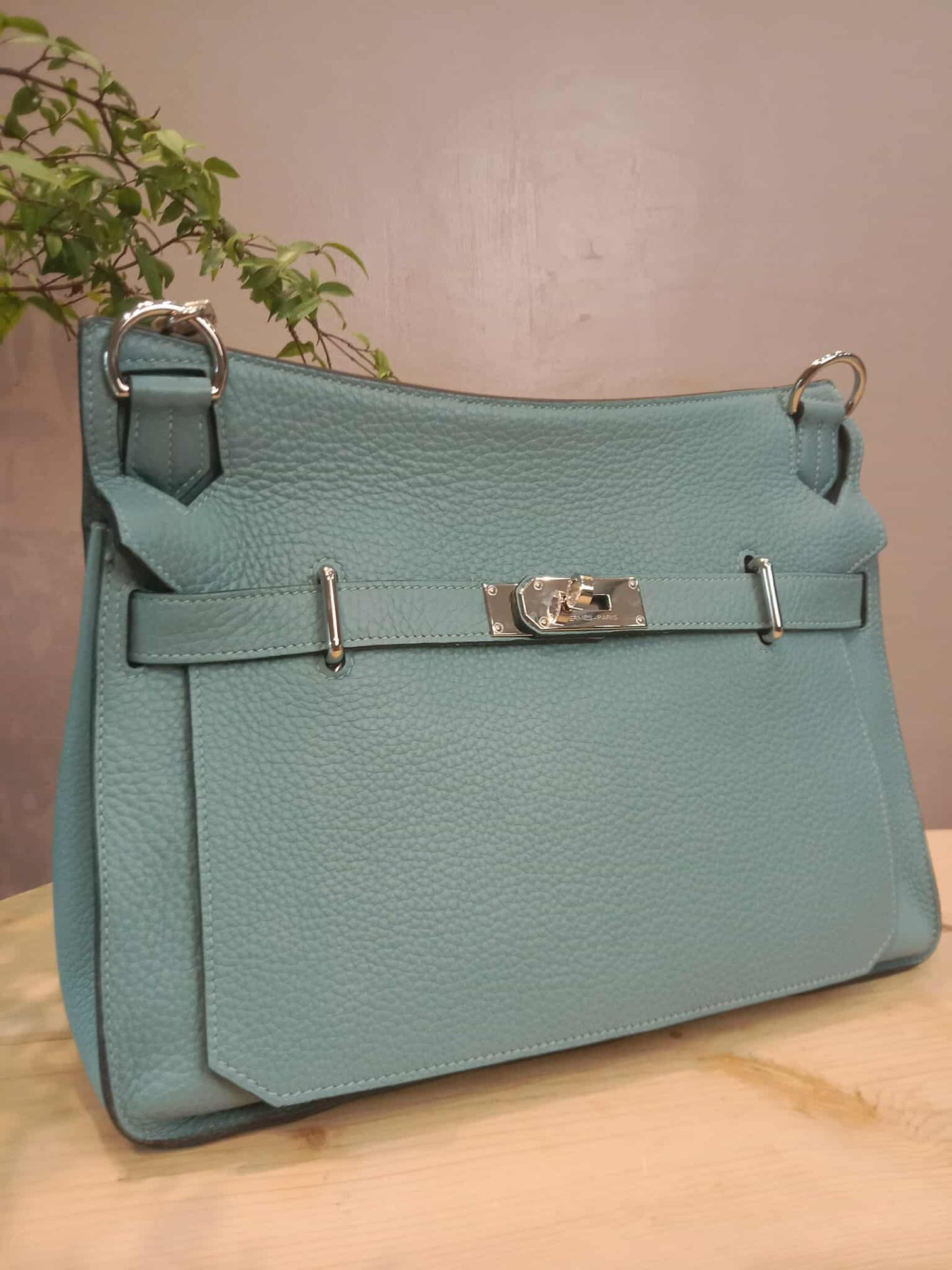 Hermes Jypserie 34 Blue Clemence Stamp M Square 2009