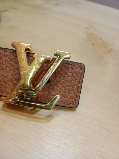 Louis Vuitton Taurillion Calfskin 30mm Reversible Belt Brown/Black